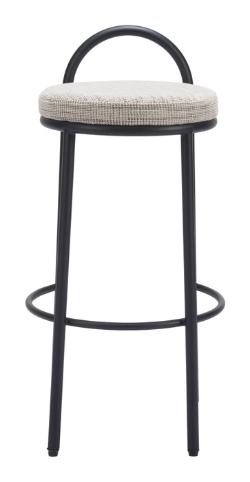 Zuo Modern Sisal Barstool (Set of 2) Beige Tweed