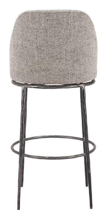 Zuo Modern Nordhavn Swivel Barstool Gray