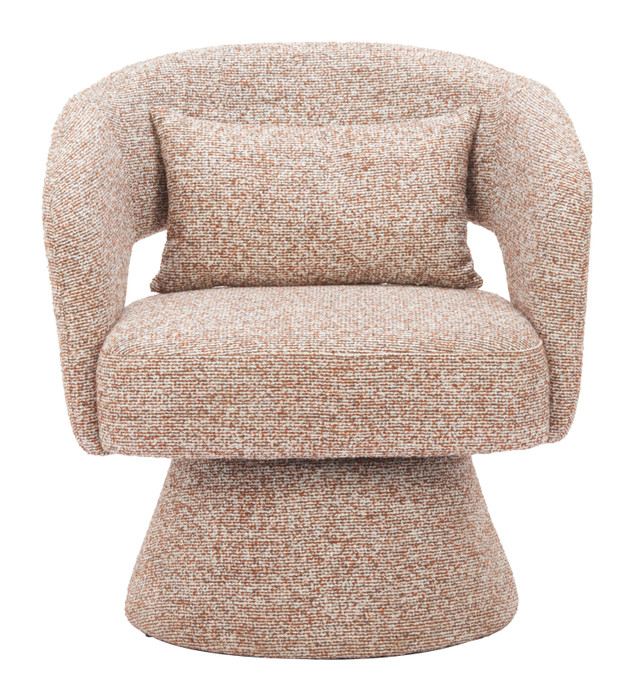 Zuo Modern Liva Swivel Chair Frosty Brown