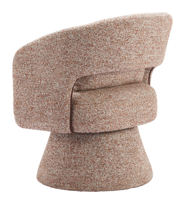 Zuo Modern Liva Swivel Chair Frosty Brown