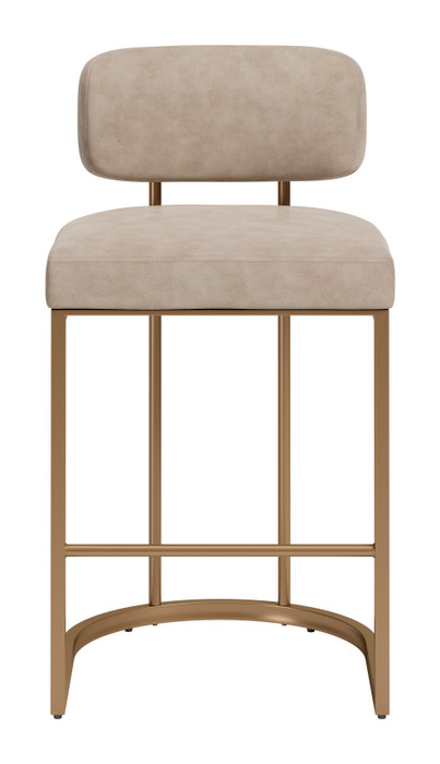 Zuo Modern Velar Counter Stool (Set of 2) Beige