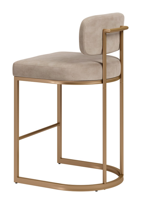 Zuo Modern Velar Counter Stool (Set of 2) Beige