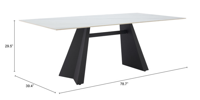 Zuo Modern Inky Dining Table White