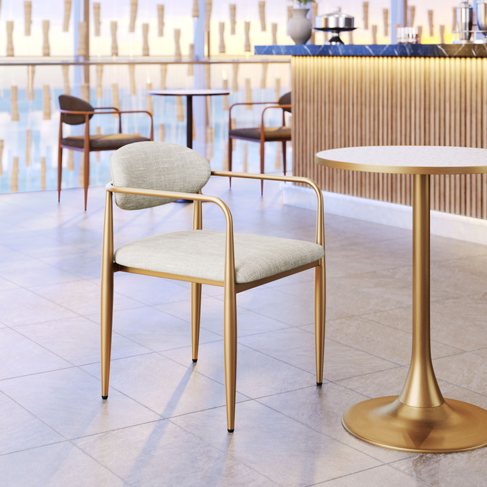 Zuo Modern Zens Dining Chair (Set of 2) Quill Gray