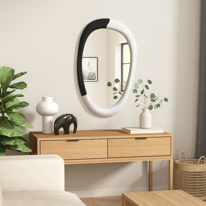 Zuo Modern Muna Mirror White & Black