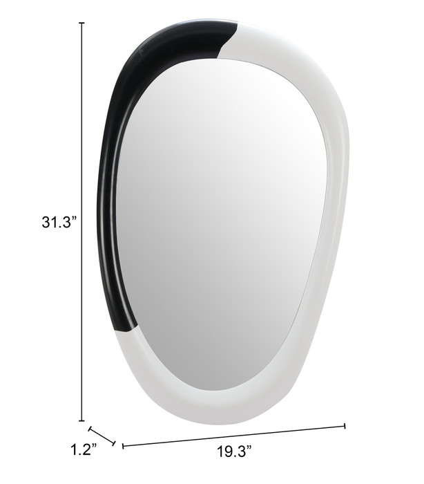Zuo Modern Muna Mirror White & Black