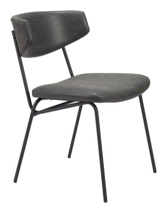 Zuo Modern Charon Dining Chair (Set of 2) Vintage Black