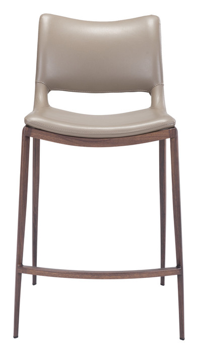 Zuo Modern Ace Counter Stool (Set of 2) Brown & Walnut