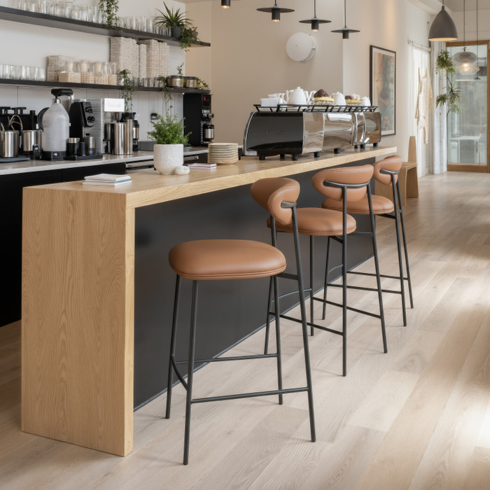 Zuo Modern Rorun Barstool (Set of 2) Brown