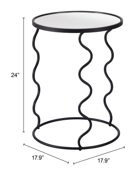 Zuo Modern Bastia Side Table Black