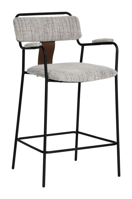 Zuo Modern Couva Counter Stool (Set of 2) Gray Tweed
