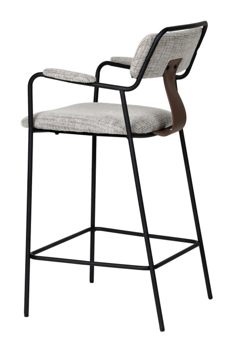 Zuo Modern Couva Counter Stool (Set of 2) Gray Tweed