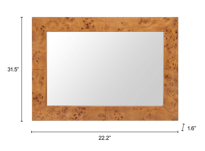 Zuo Modern Mirat Mirror Brown