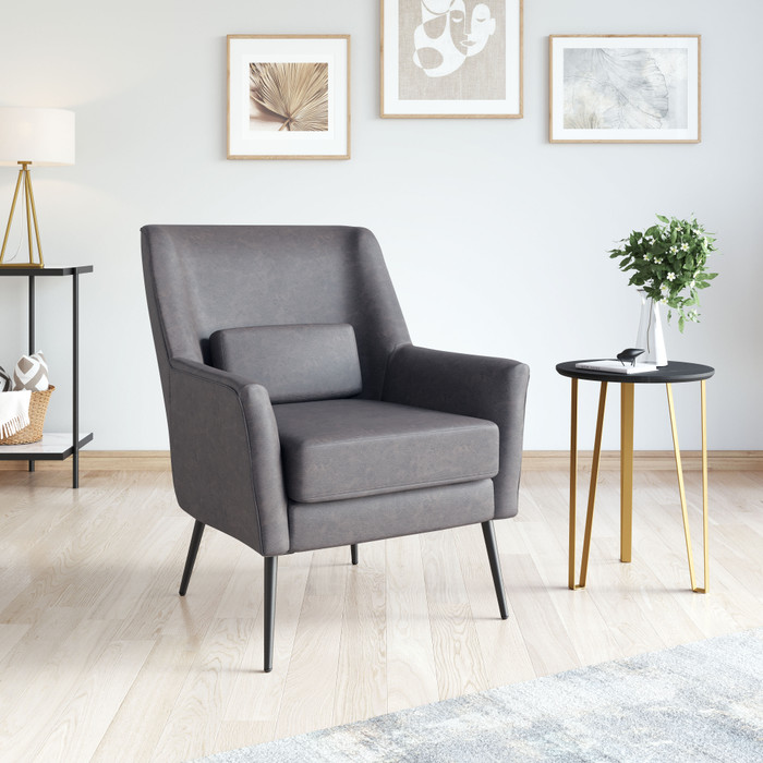 Zuo Modern Ontario Accent Chair Vintage Black