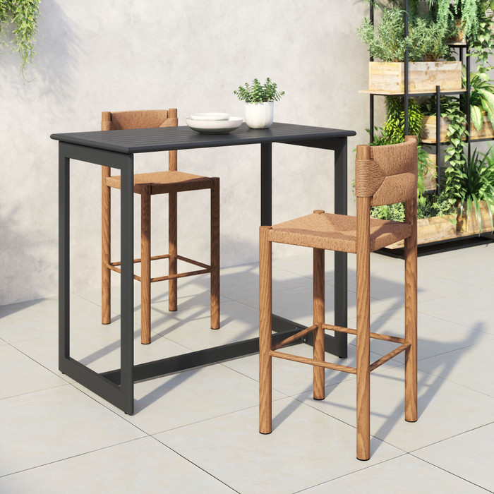 Zuo Modern Iska Barstool (Set of 2) Natural