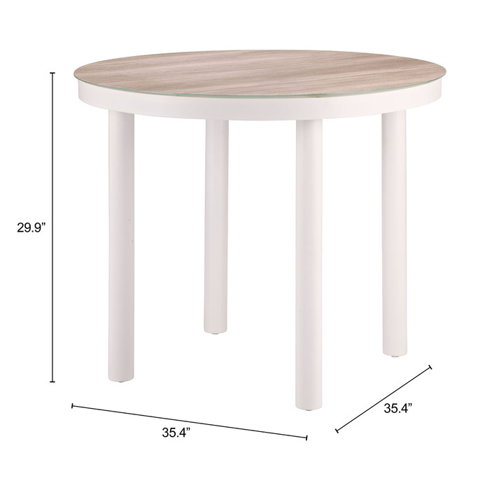 Zuo Modern Nimara Dining Table Natural