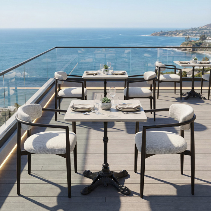 Zuo Modern Alfresco Dining Table Gray