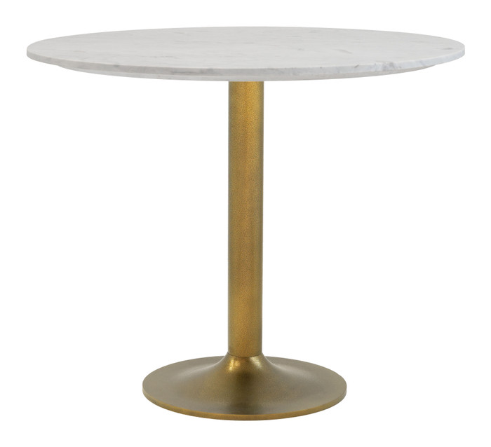 Zuo Modern Fullerton Dining Table White & Gold