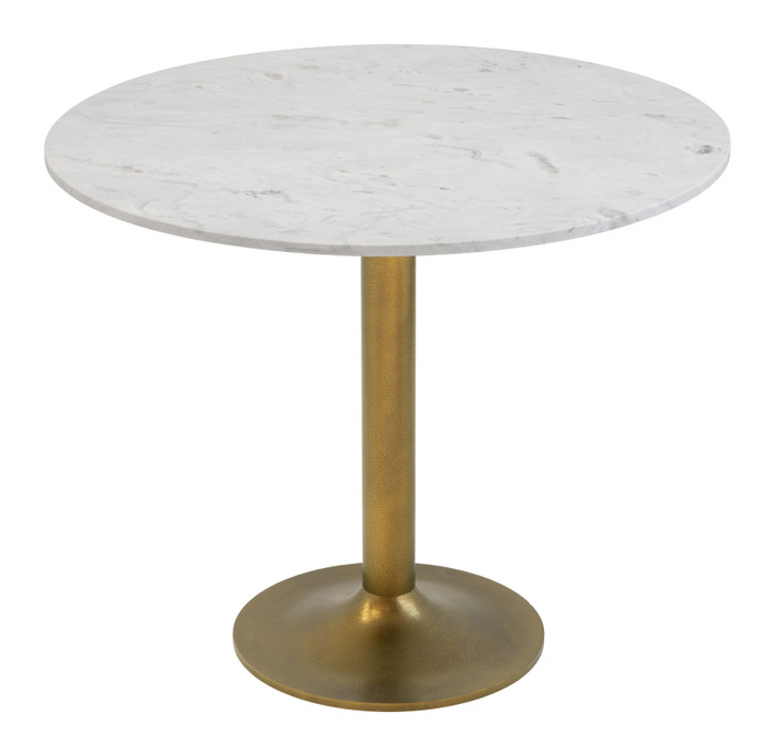 Zuo Modern Fullerton Dining Table White & Gold