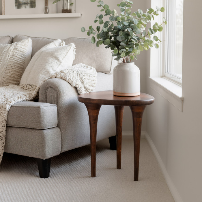 Zuo Modern Spiker Side Table Walnut