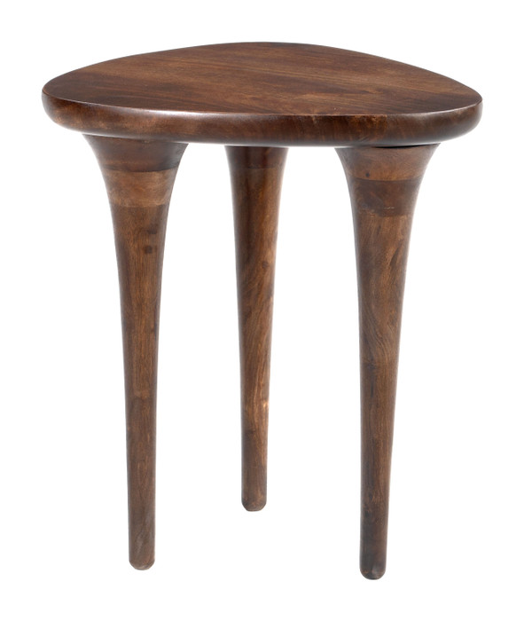 Zuo Modern Spiker Side Table Walnut