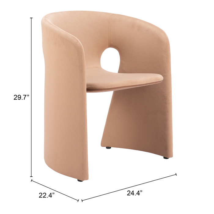 Zuo Modern Rosyth Dining Chair Tan