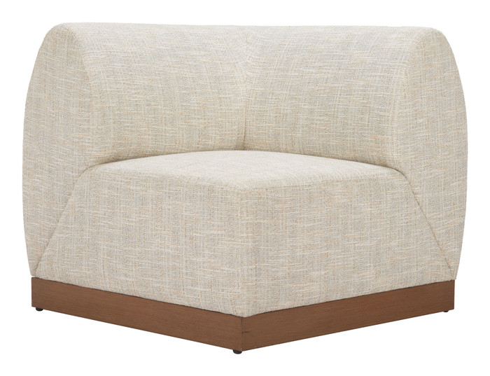 Zuo Modern Christy Corner Chair Beige
