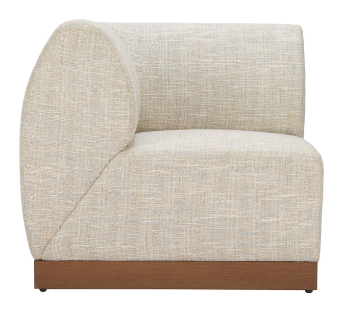 Zuo Modern Christy Corner Chair Beige
