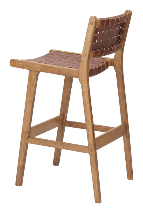 Zuo Modern Feder Barstool (Set of 2) Brown