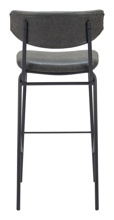 Zuo Modern Charon Barstool (Set of 2) Vintage Black