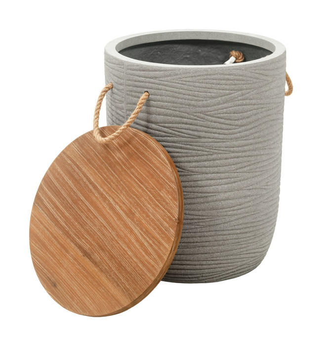 Zuo Modern Biban Side Table Natural & Gray