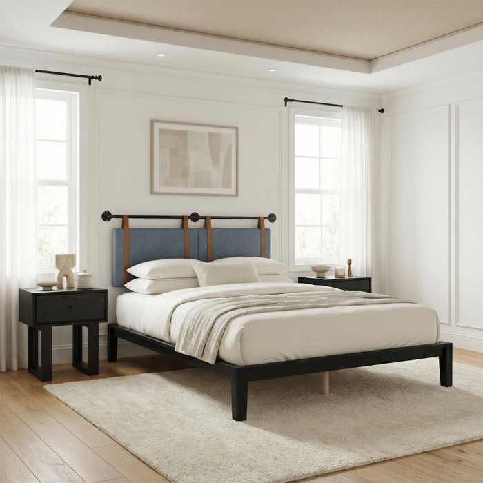 Zuo Modern Zeva Floating Queen Headboard Gray