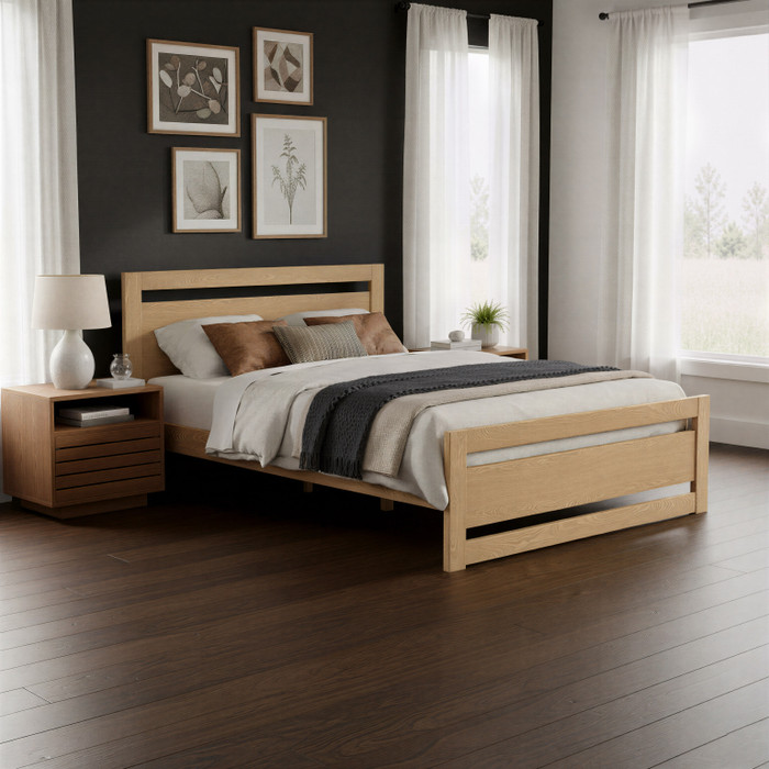 Zuo Modern Slit Nightstand Walnut