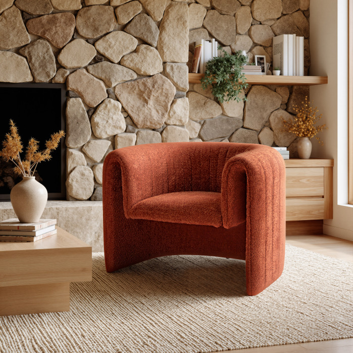 Zuo Modern Viana Accent Chair Burnt Orange
