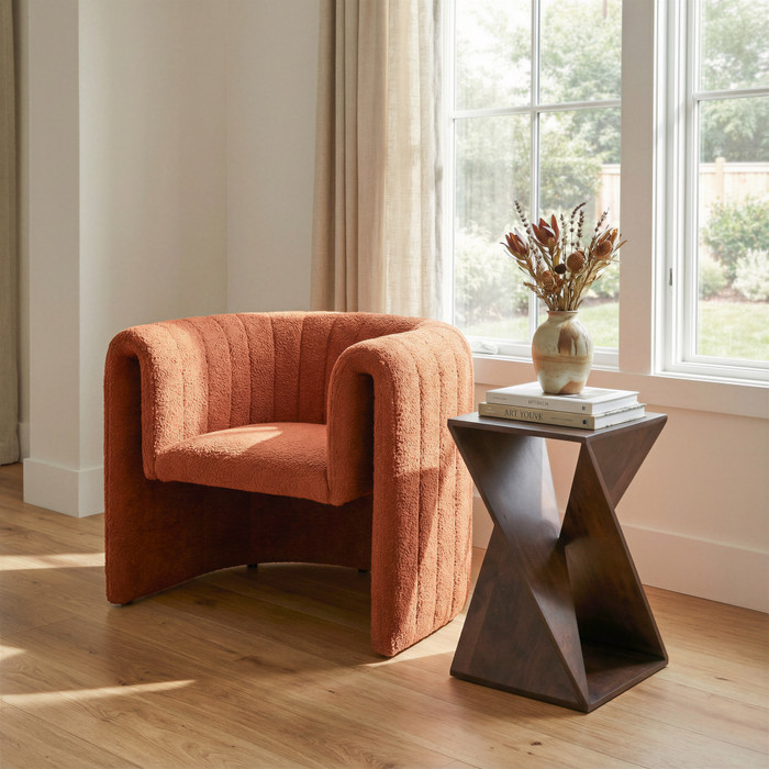 Zuo Modern Viana Accent Chair Burnt Orange