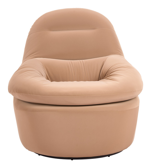 Zuo Modern Reva Swivel Chair Tan