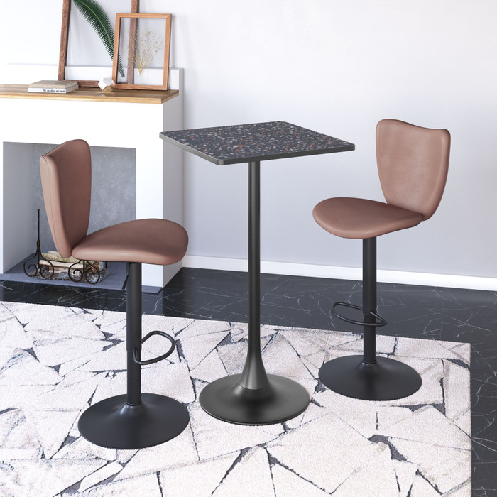 Zuo Modern Elevate Barstool (Set of 2) Brown
