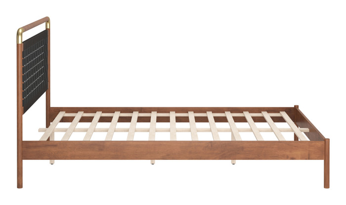 Zuo Modern Netz Queen Bed Black & Walnut