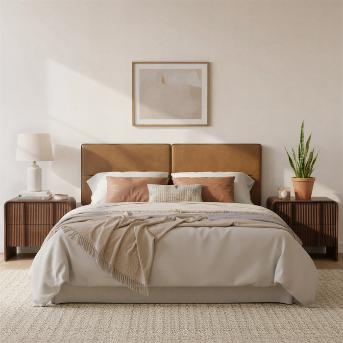 Zuo Modern Cove Floating Queen Headboard Brown