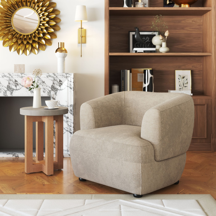 Zuo Modern Bekker Accent Chair Golden Beige