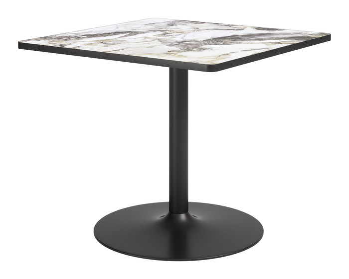 Zuo Modern Caliza Dining Table Gray & Black