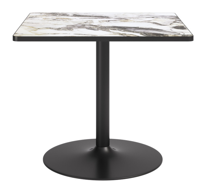 Zuo Modern Caliza Dining Table Gray & Black