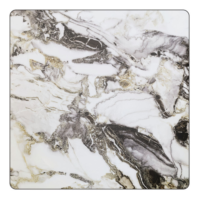 Zuo Modern Caliza Dining Table Gray & Black