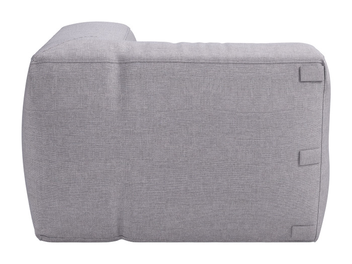 Zuo Modern Luanda Corner Chair Gray