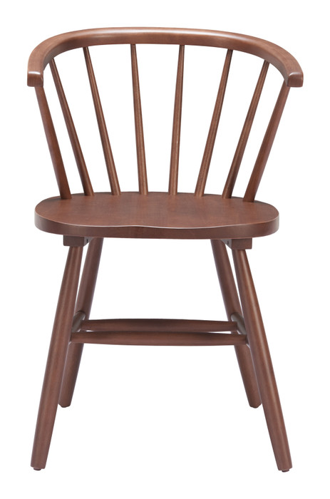 Zuo Modern Stenger Dining Chair (Set of 2) Walnut