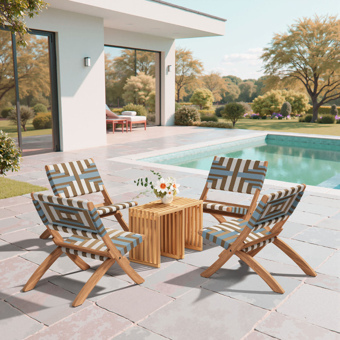 Zuo Modern Riviera Extendable Stool (Set of 2) Natural