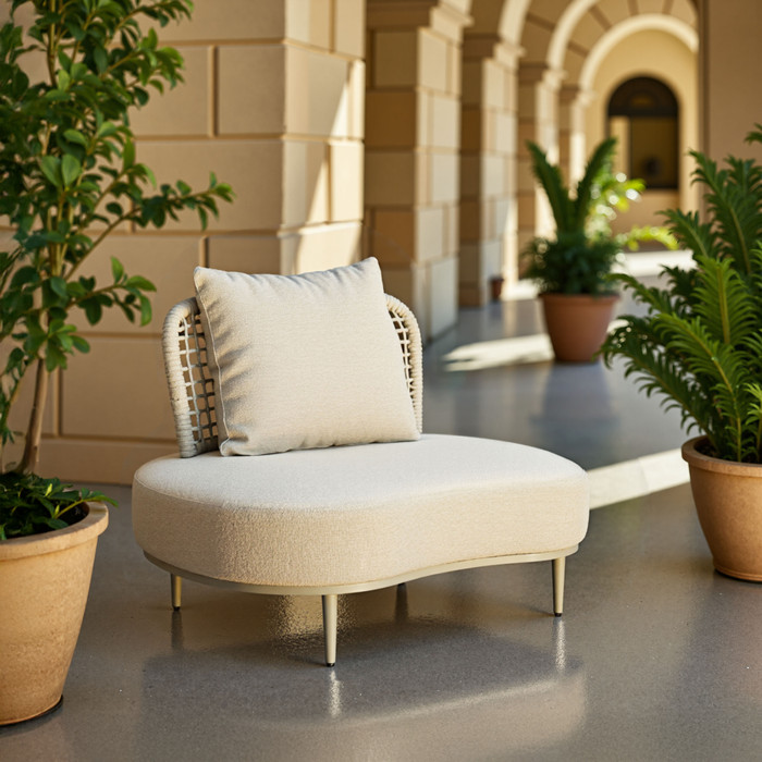 Zuo Modern Ruhe Accent Chair Beige