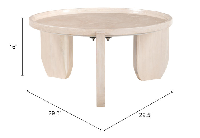 Zuo Modern Nador Coffee Table Natural