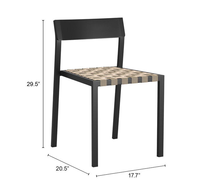 Zuo Modern Draco Dining Chair (Set of 2) Black