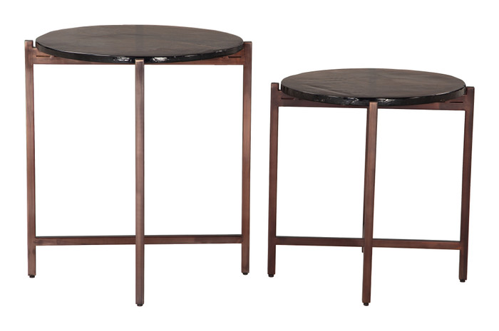 Zuo Modern Gema Coffee Table Set (2-Piece) Bronze